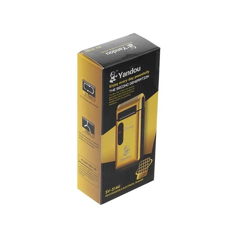 ماشین اصلاح موی صورت(شیور) یاندو مدل SV-316U رنگ طلایی